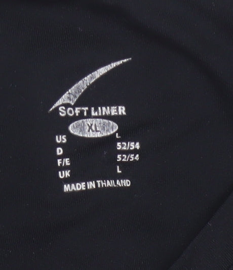 Soft Limer Men’s Black 2XL Colourblock V-Neck Sports Jersey T-Shirt