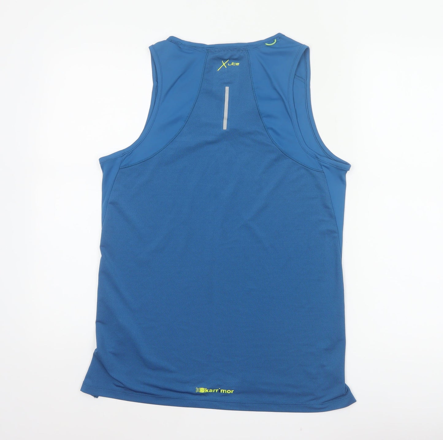 Karrimor Men’s Blue S X Lite Running Mesh Tank Top Reflective
