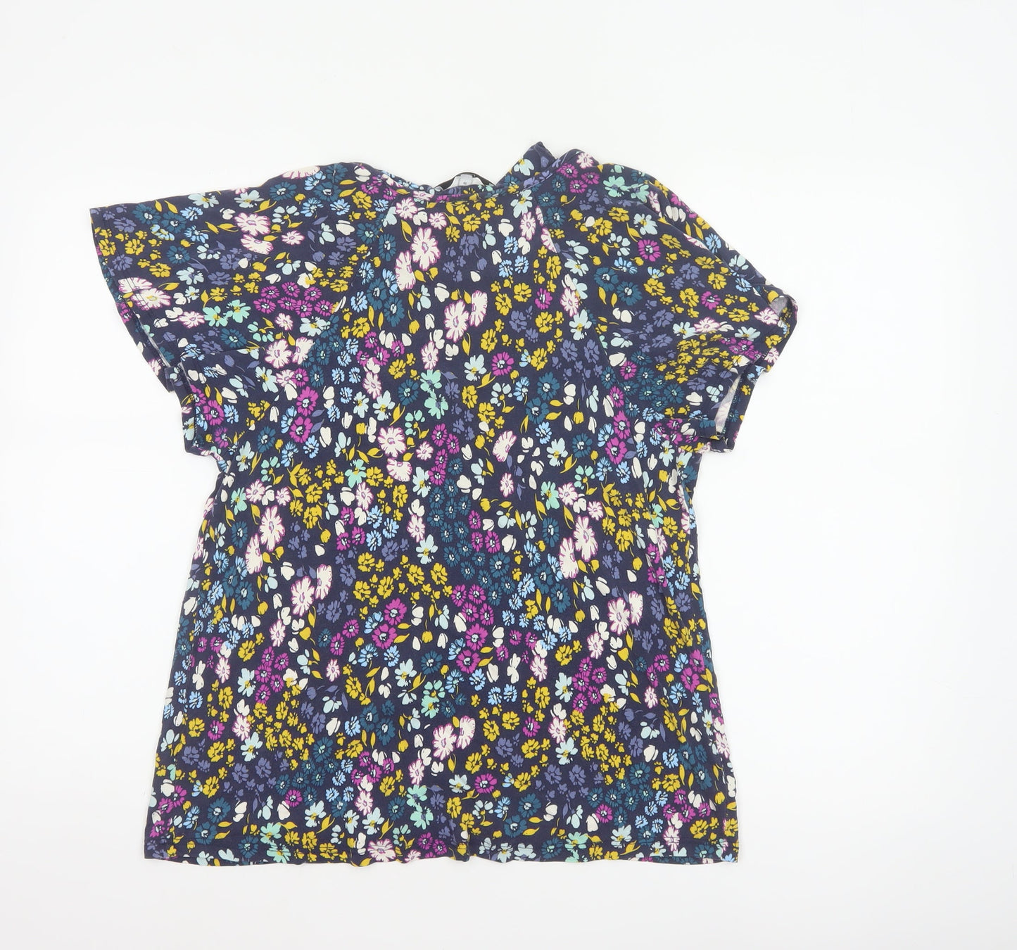 Next Women Multicoloured Floral Viscose Kimono Sleeve Blouse UK 10