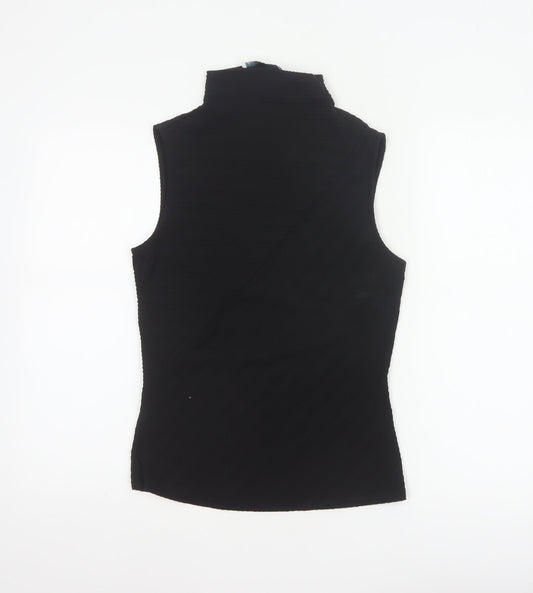 Michelle Keegan Women’s Black UK 8 High Neck Stretch Tank Top