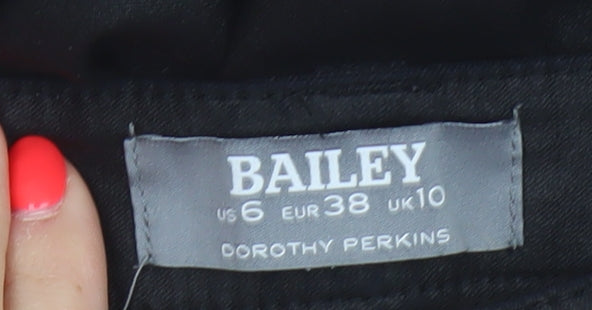 Bailey Dorothy Perkins Women Black UK 10 Skinny Stretch Jegging Trousers