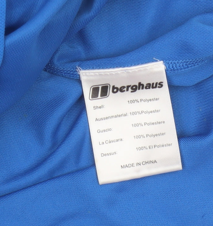 Berghaus Men’s Blue L Tech T 1/4 Zip Short Sleeve Activewear Top