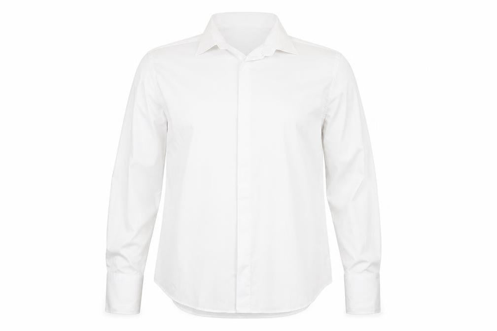 Slaters Men White 16.5 Tailored Slim Formal Dress Shirt French Cuff
