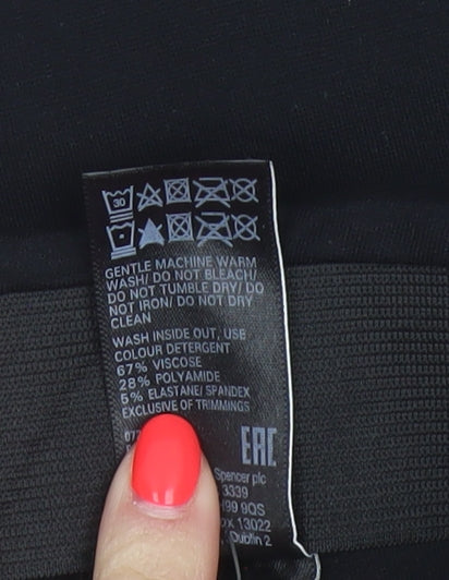 Marks and Spencer Women’s Black UK 14 Skinny Stretch Leggings
