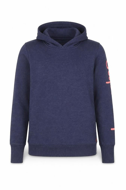 Superdry Women’s Blue S Pullover Hoodie Graphic Logo Pocket