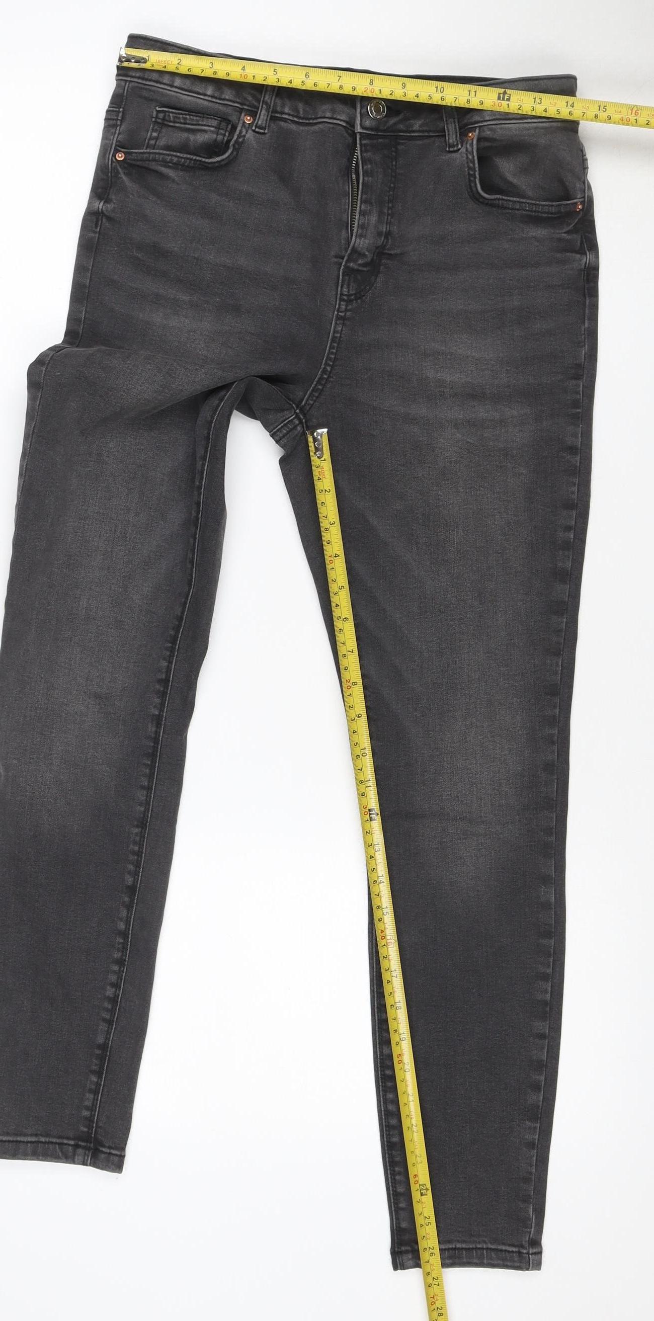 Primark Women’s Black UK 14 Slim Straight Stretch Jeans