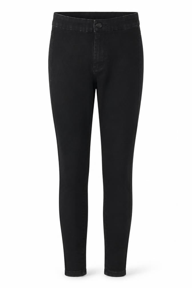 Front view of Denim Co. Women Black UK 4 Skinny Stretch Mid Rise Jeans