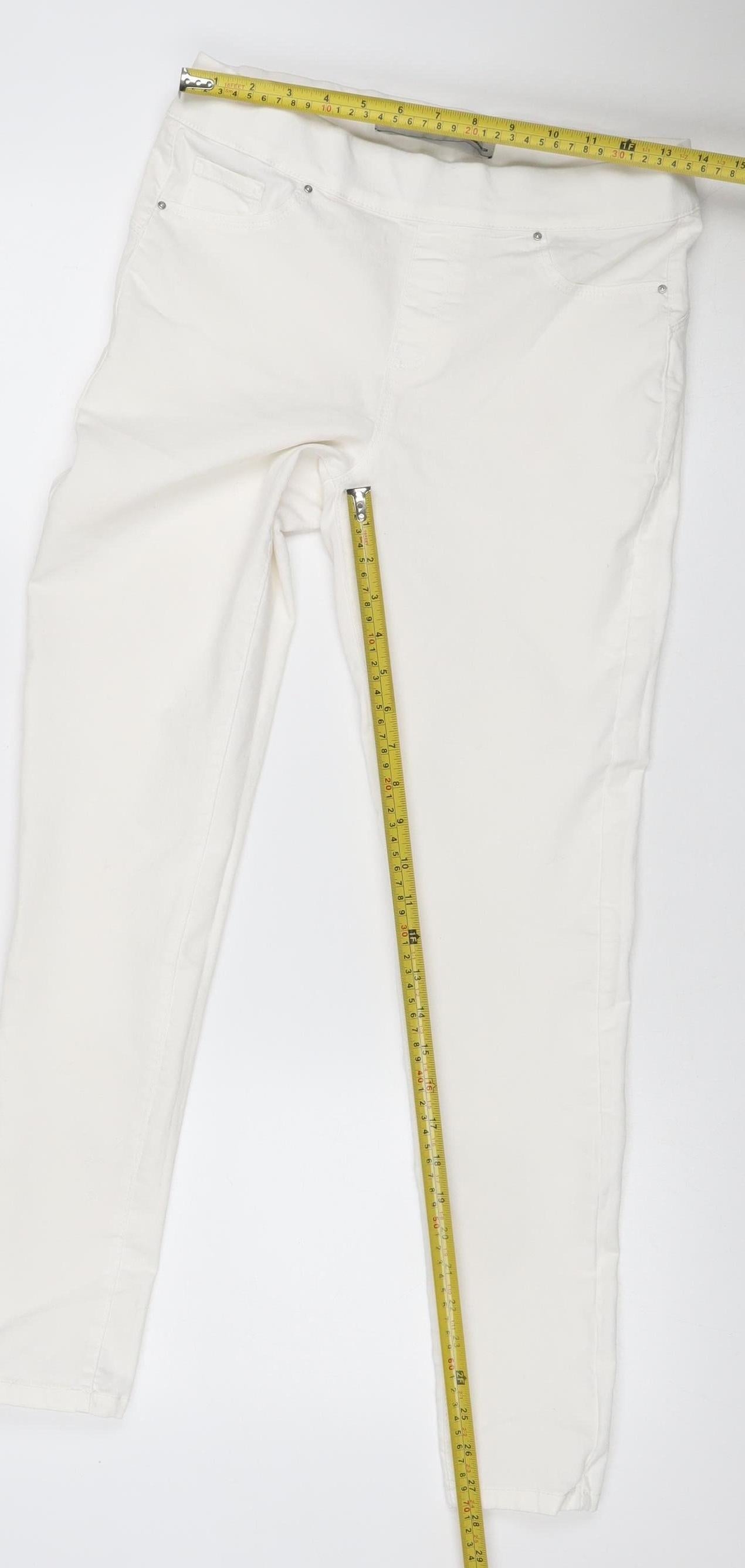 Denim Co Women’s Ivory UK 14 Straight Stretch 5-Pocket Jeans
