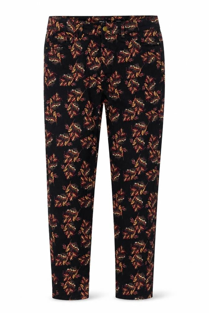 Tu Women’s Black Floral Skinny Jeans Size 10 Slim Petite Stretch