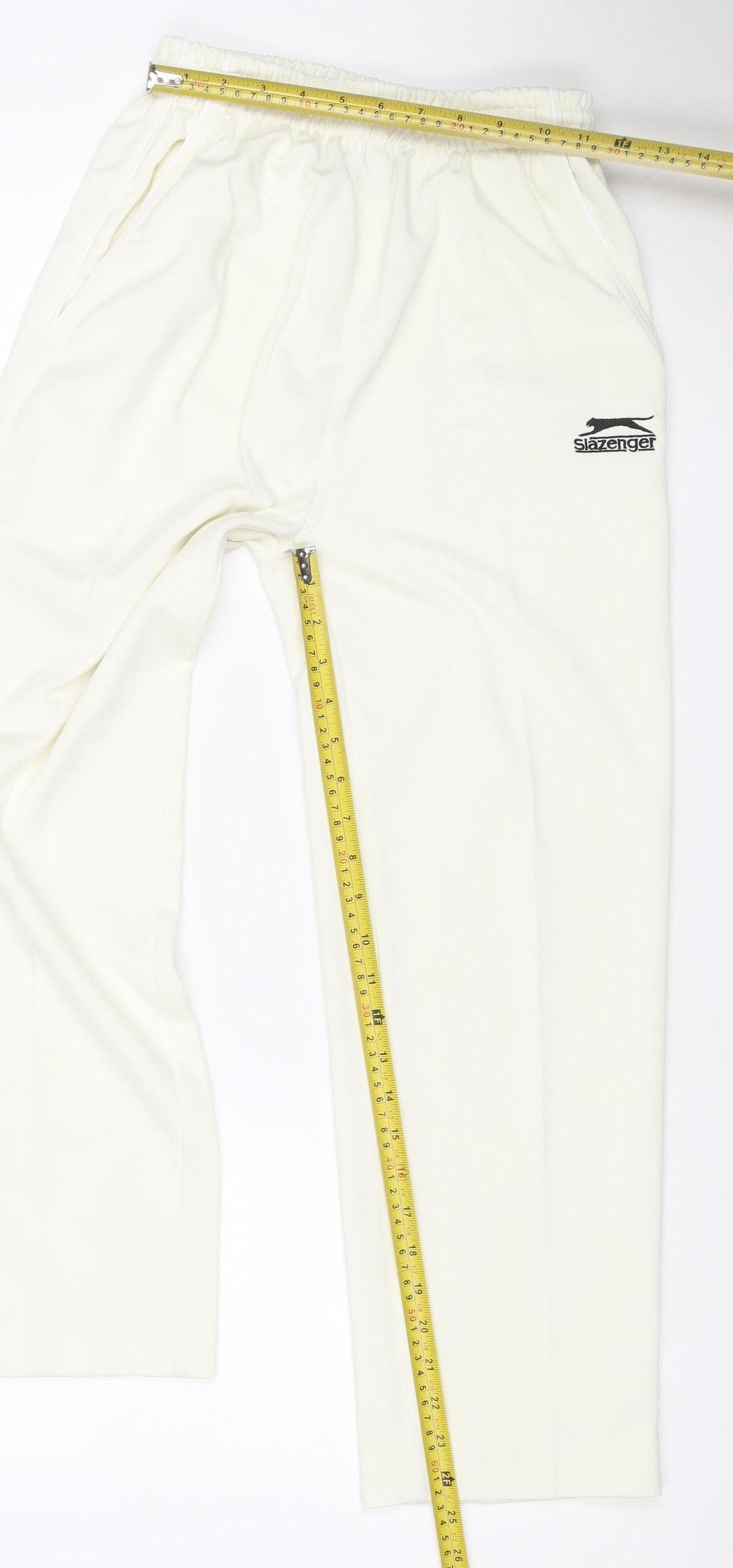 Slazenger Boys Ivory 9-10 Years Track Pants Straight Leg