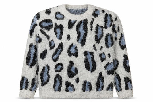 Urban Classics Women’s Multicoloured Leopard Fuzzy Knit Jumper S