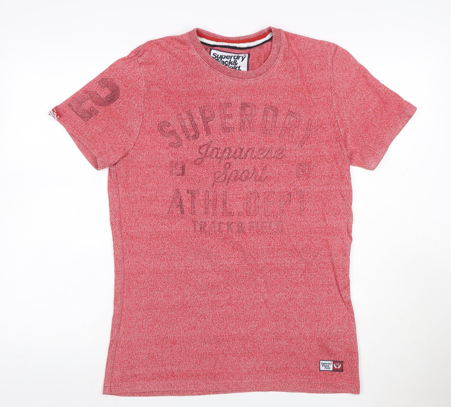 Superdry Men’s Red M Track & Field Graphic Print Crew Neck T-Shirt