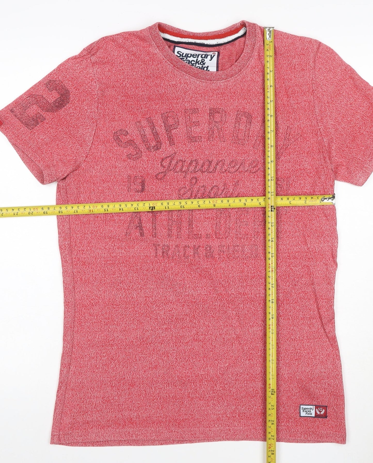 Superdry Men’s Red M Track & Field Graphic Print Crew Neck T-Shirt