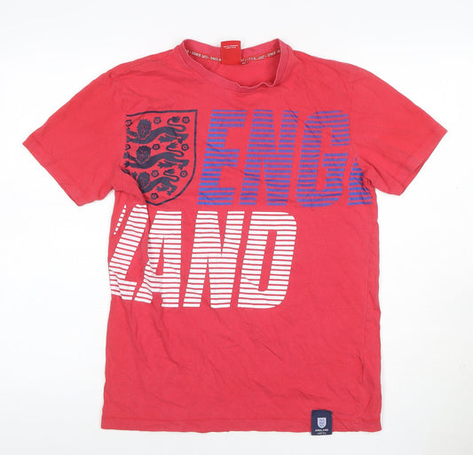 England Men’s Red M England Graphic Crew Neck Short Sleeve T-Shirt