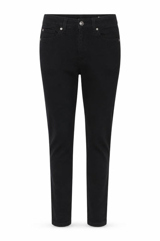 The Ivy Women’s Black Size 8 Short Skinny Stretch Jeans 5 Pocket