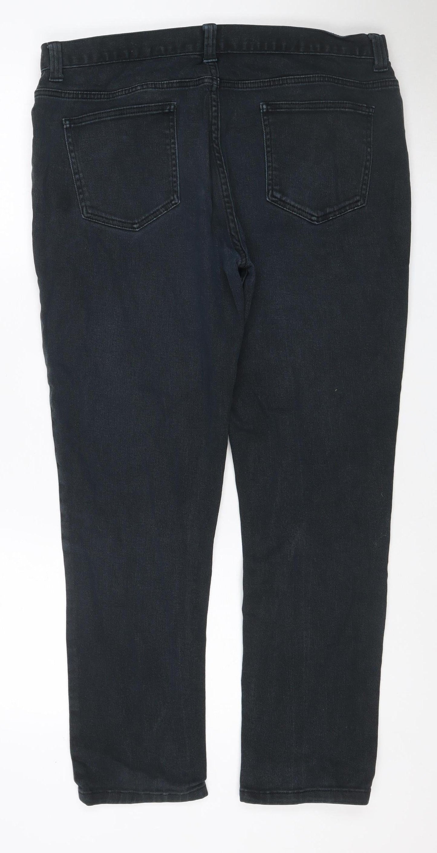 Denim Co. Men's Black W36 L30 Skinny Stretch Jeans
