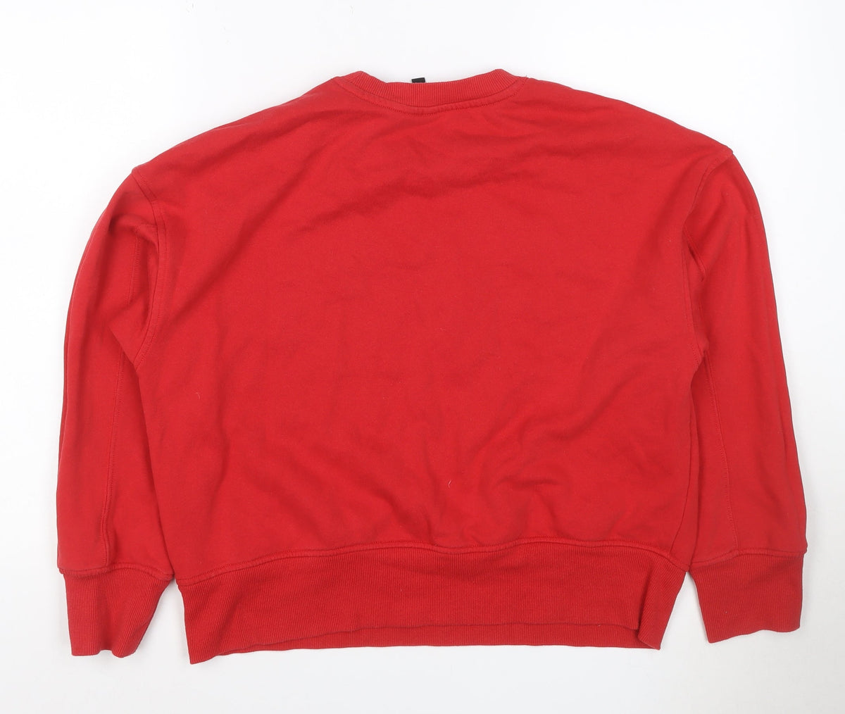 H&M Divided Women’s Red S Paris 95 Graphic Pullover Sweatshirt