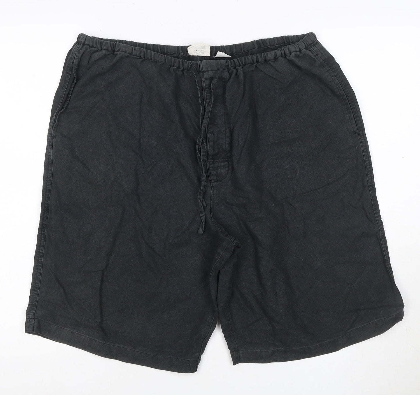 Calvin Klein Men’s Black L Cotton Drawstring Elastic Waist Shorts