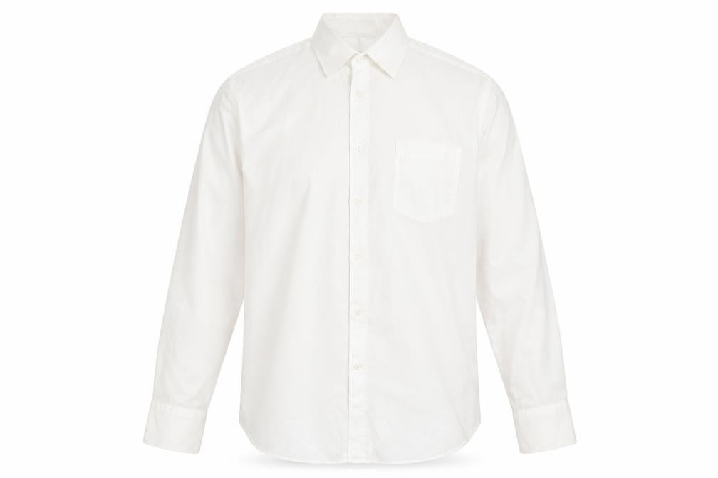 Front view of Taylor & Wright Men’s Ivory 16.5 Regular Fit Formal Dress Shirt