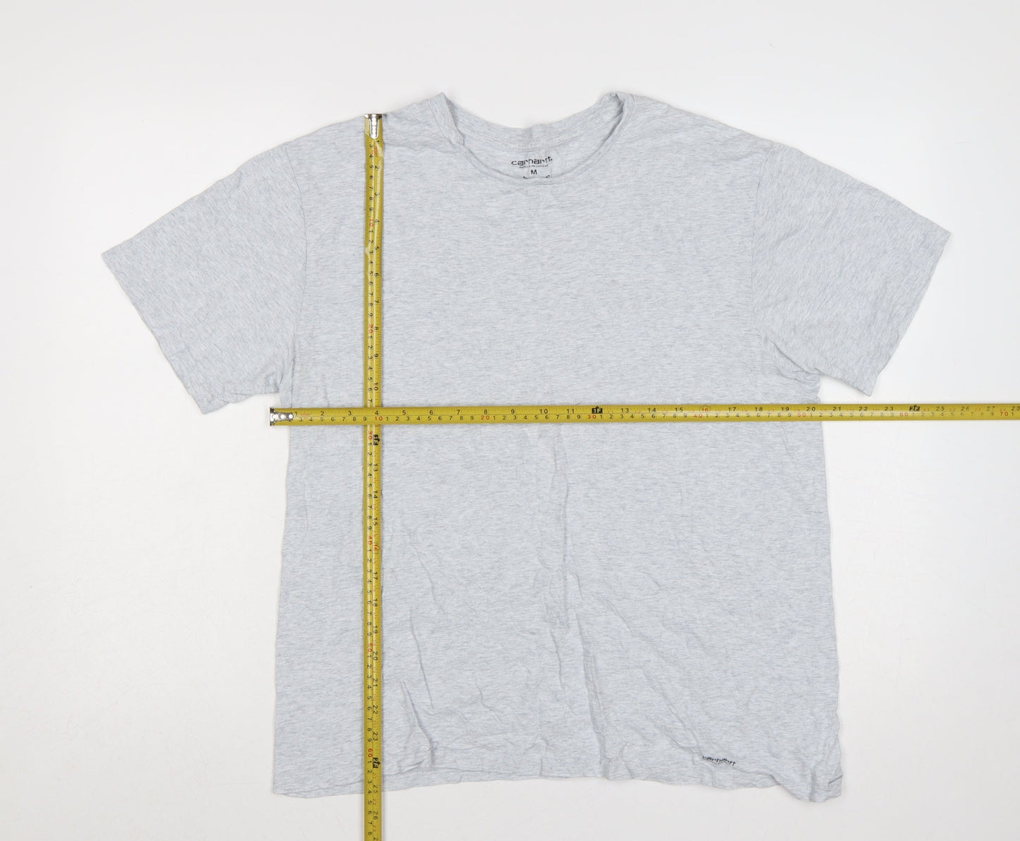 Carhartt Men Grey M Standard Crew Neck Logo T-Shirt