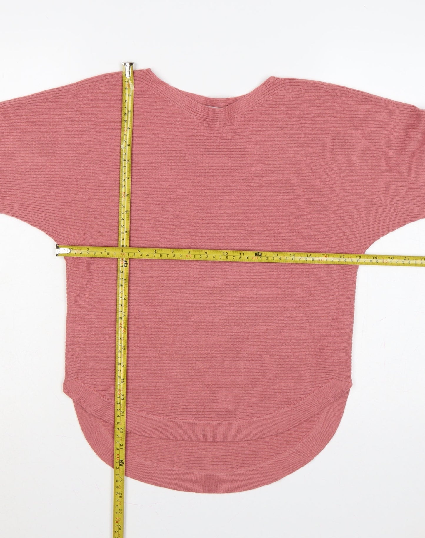 Principles Petite Women’s Pink Rib Knit Pullover Jumper UK 6