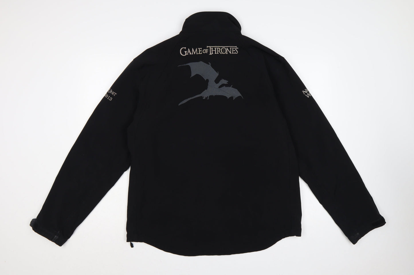 Russell Men’s Black L Game of Thrones Softshell Zip Jacket