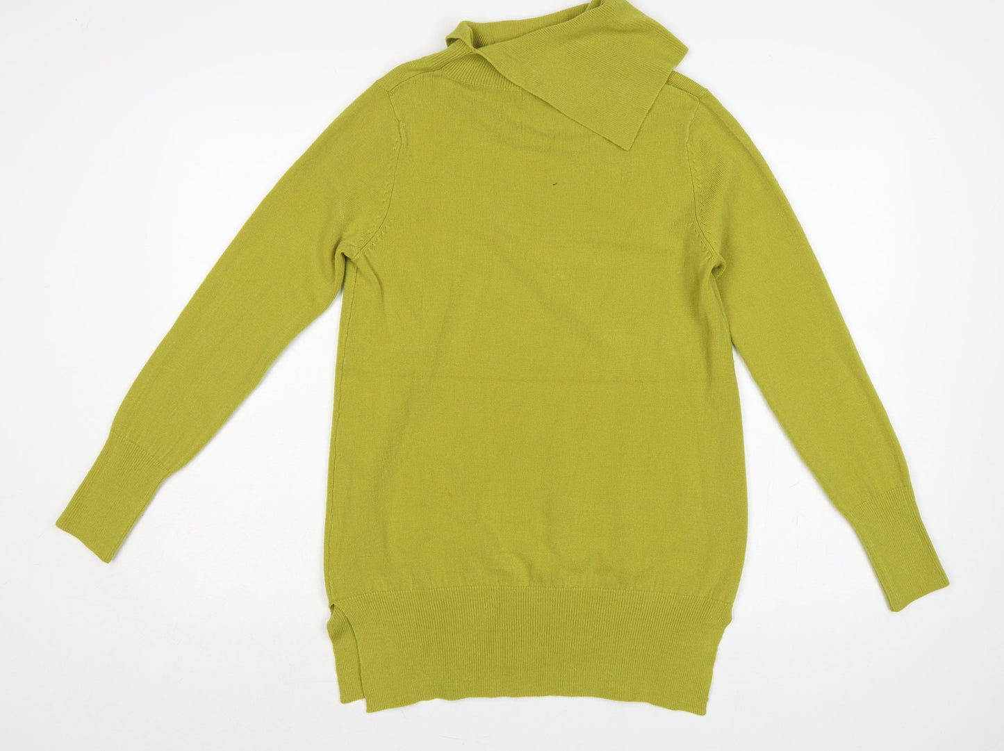 M&Co Women’s Olive Green Size 12 Roll Neck Long Sleeve Knit Jumper