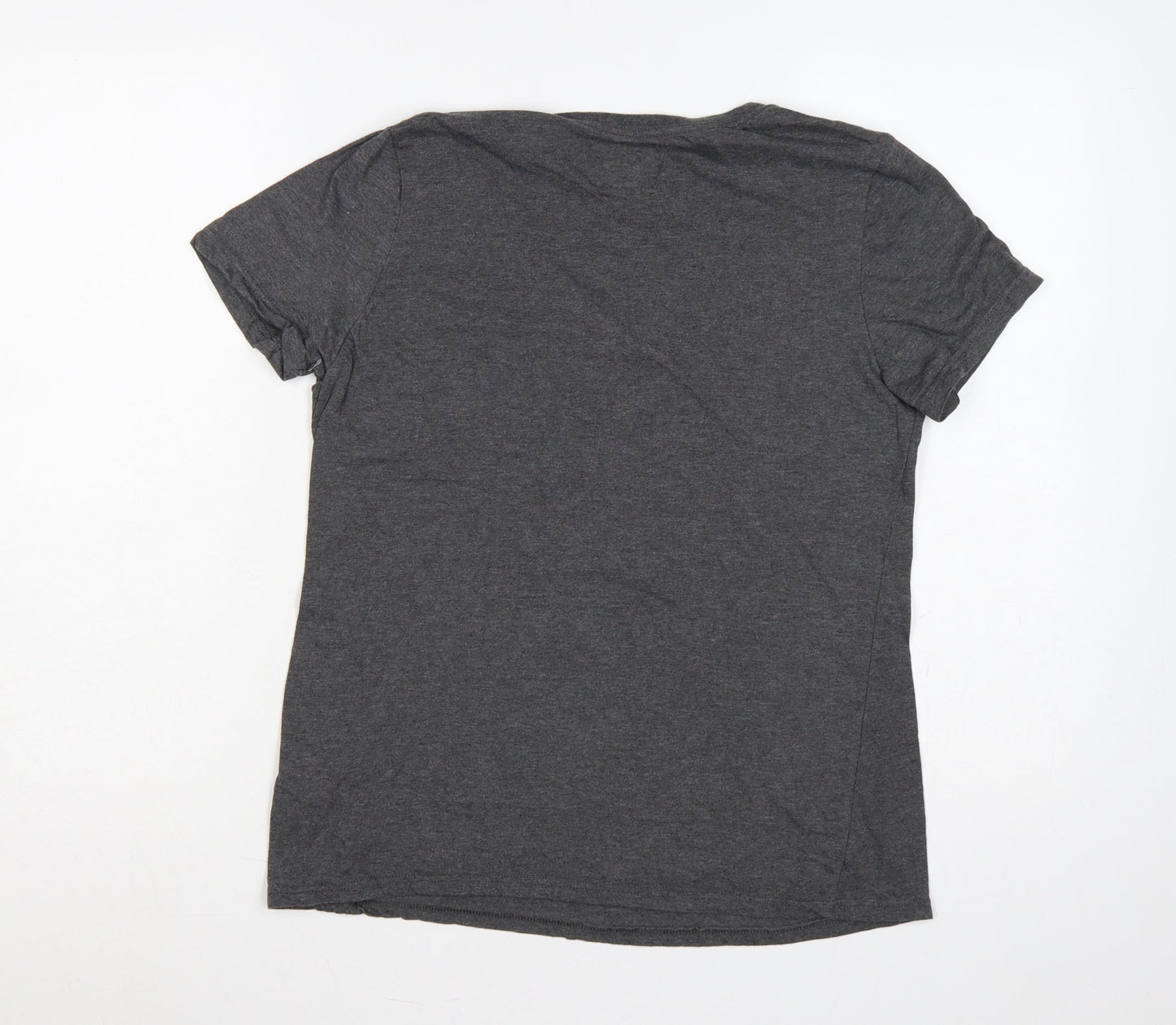 Fanatics Women Grey M Notre Dame V-Neck Short Sleeve Jersey T-Shirt