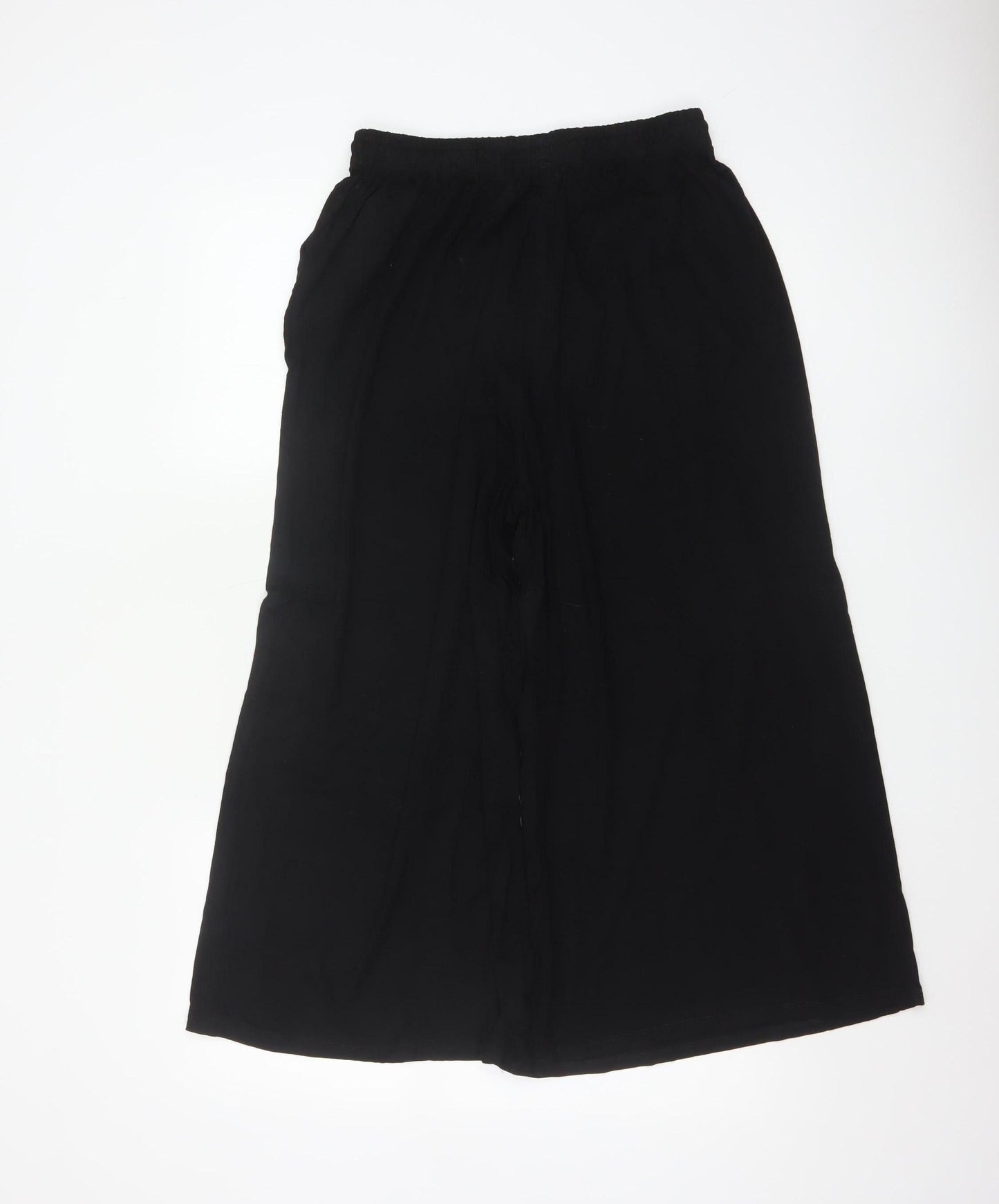 ASOS DESIGN Women’s Black UK 12 Wide-Leg Elastic Waist Trousers