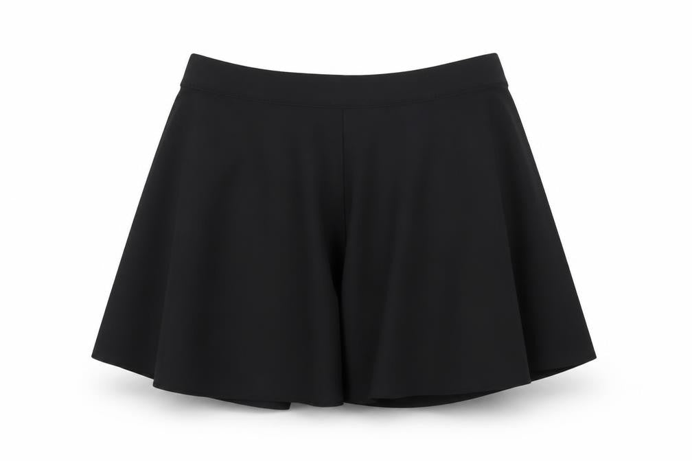 Marks & Spencer Girls Black 14-15 Years A-Line Knee Length Skort NWT