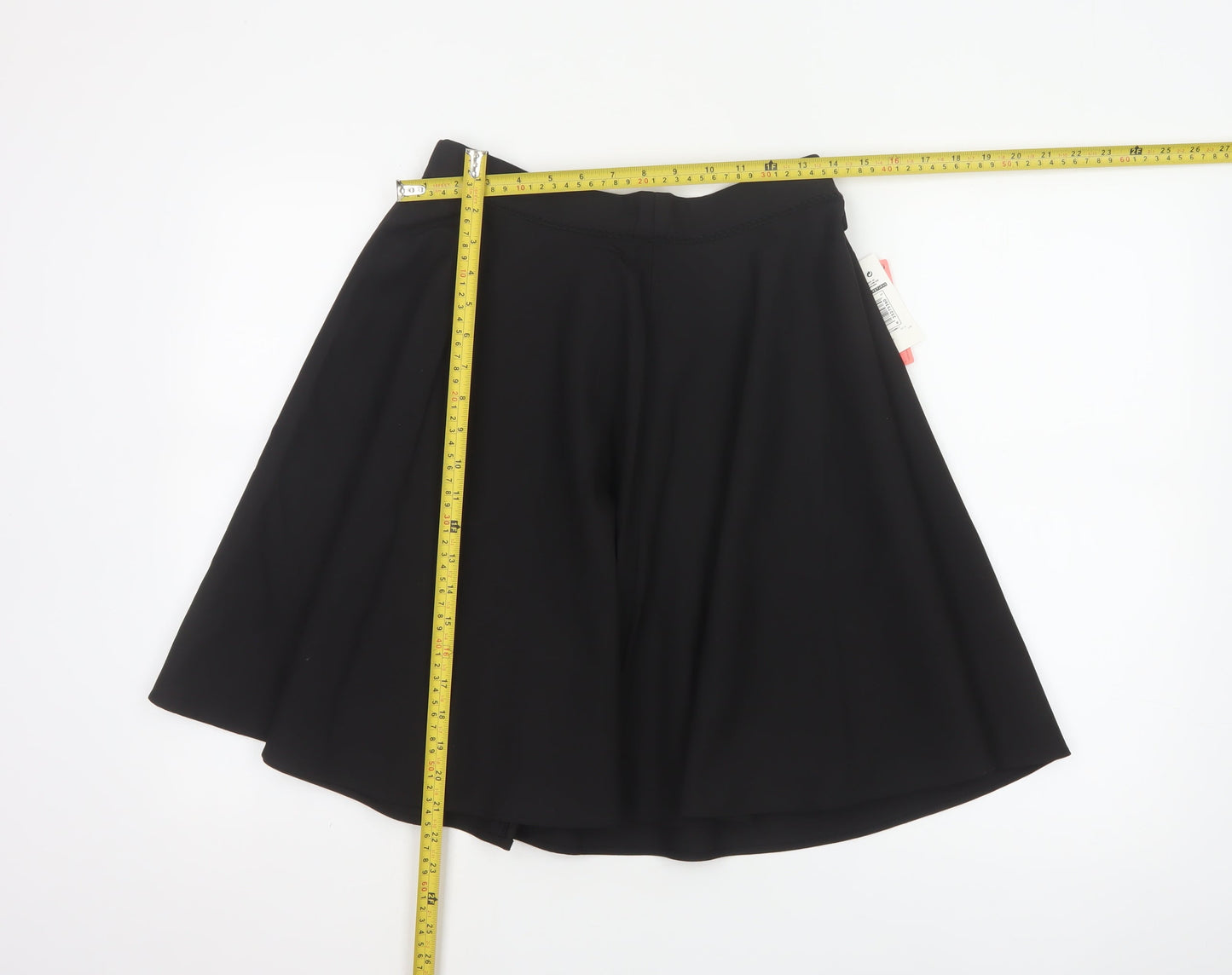 Marks and Spencer Girls Black 14-15 Years A-Line Knee Length Skort NWT