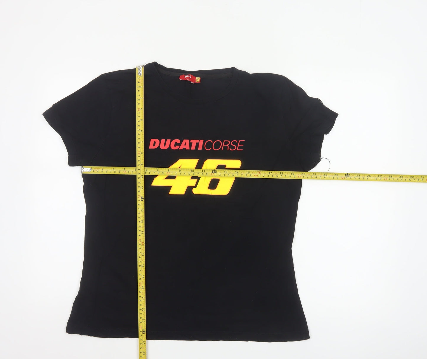 Ducati Women’s Black XL Slim Fit 46 The Doctor Cotton T-Shirt