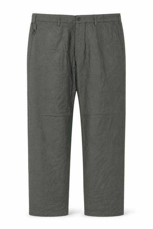 Marks & Spencer Men Green 44in 33in Linen Cotton Chino Trousers