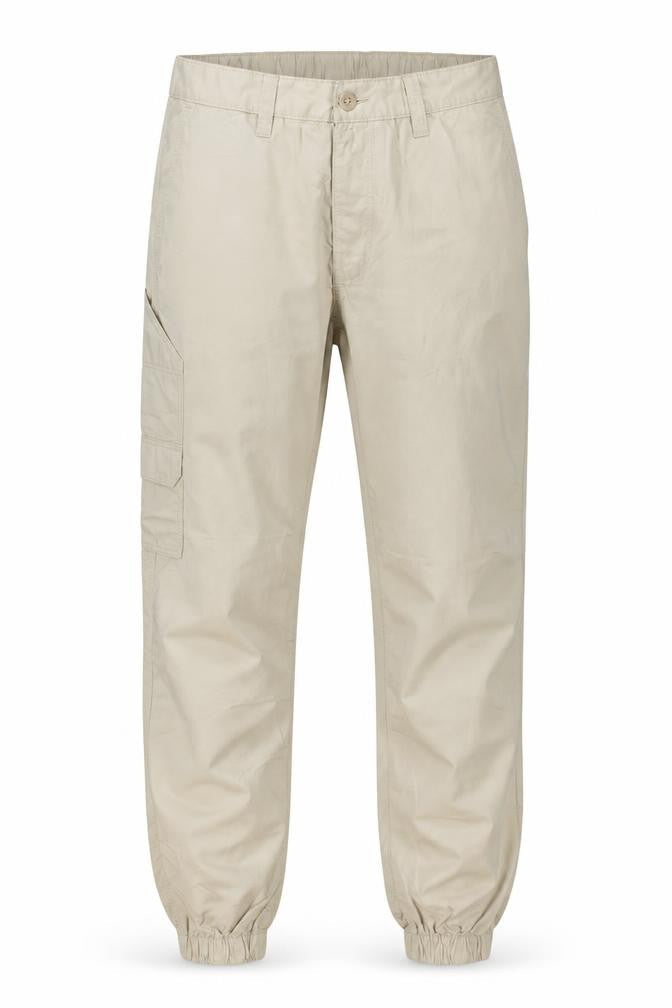 Marks & Spencer Men's Beige S Cargo Jogger Trousers Elastic Waist