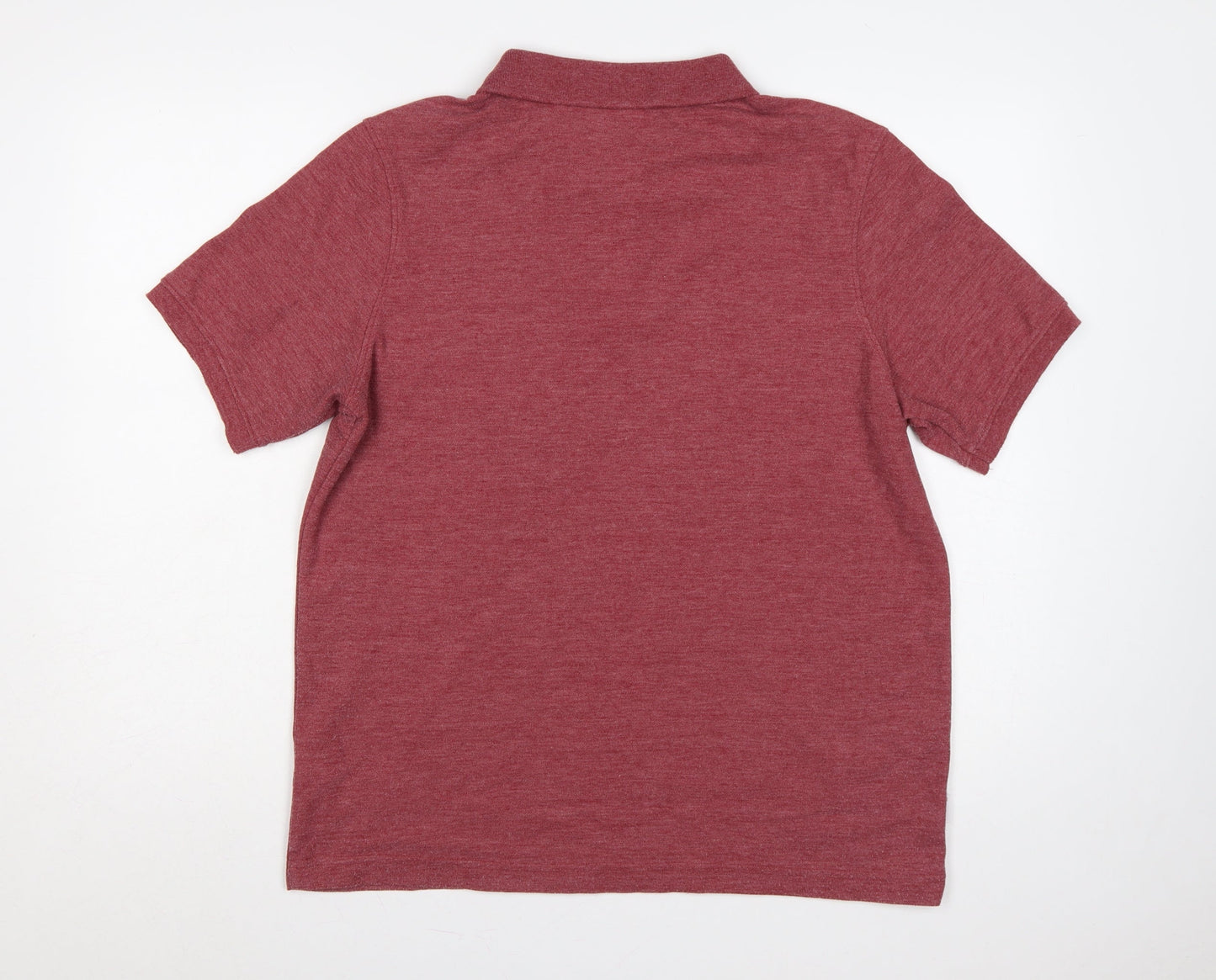 Slazenger Mens Red M Short Sleeve Logo Sports Polo Shirt