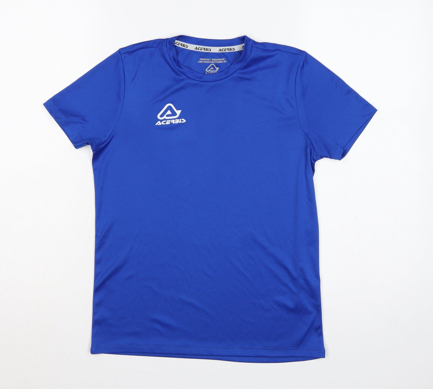 Acerbis Boys Blue XS Jersey Sports T-Shirt Short Sleeve Polyester