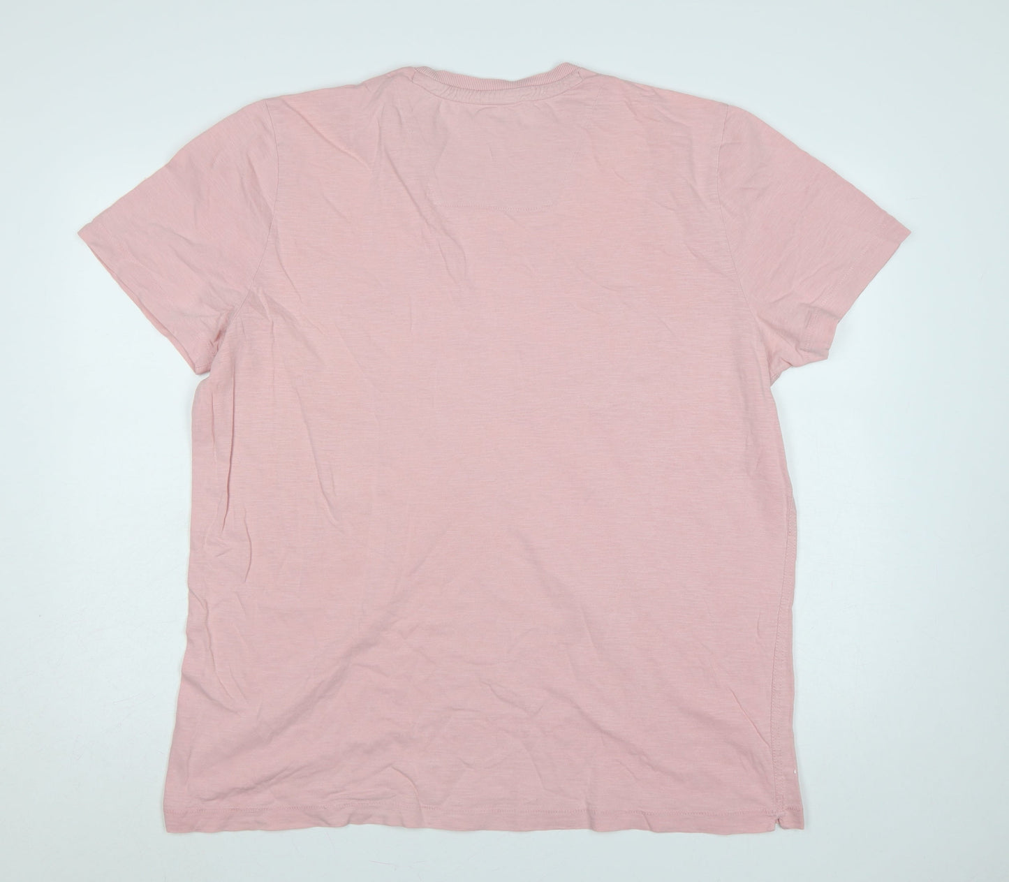 Dunnes Stores Men's Pink 2XL California Mountain Graphic Print T-Shirt