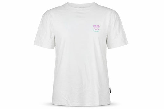 Helen Steele Women White M Graphic Sports T-Shirt Short Sleeve