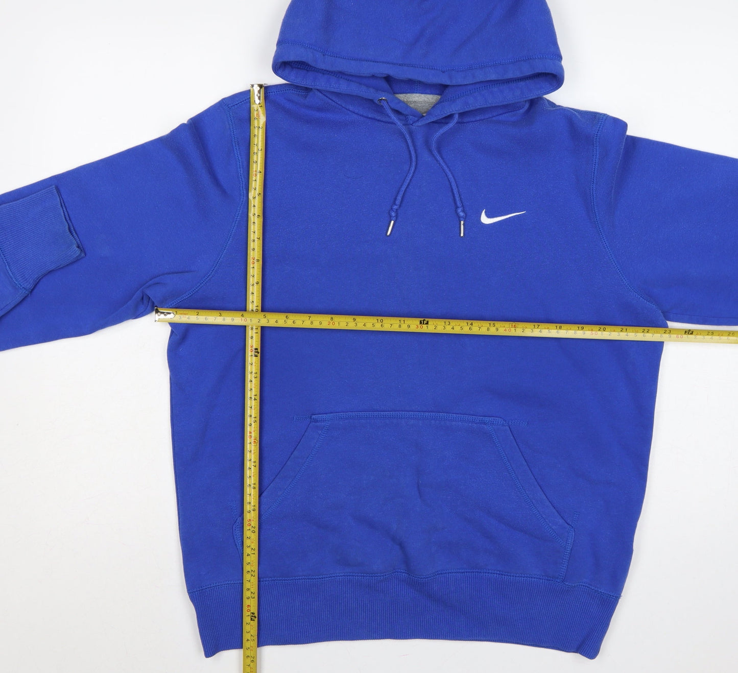 Nike Men’s Blue M Pullover Hoodie Swoosh Logo Fleece Sports