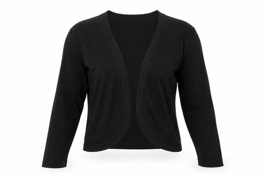 Hobbs Women’s Black Size 10 Open V-Neck Long Sleeve Jersey Cardigan