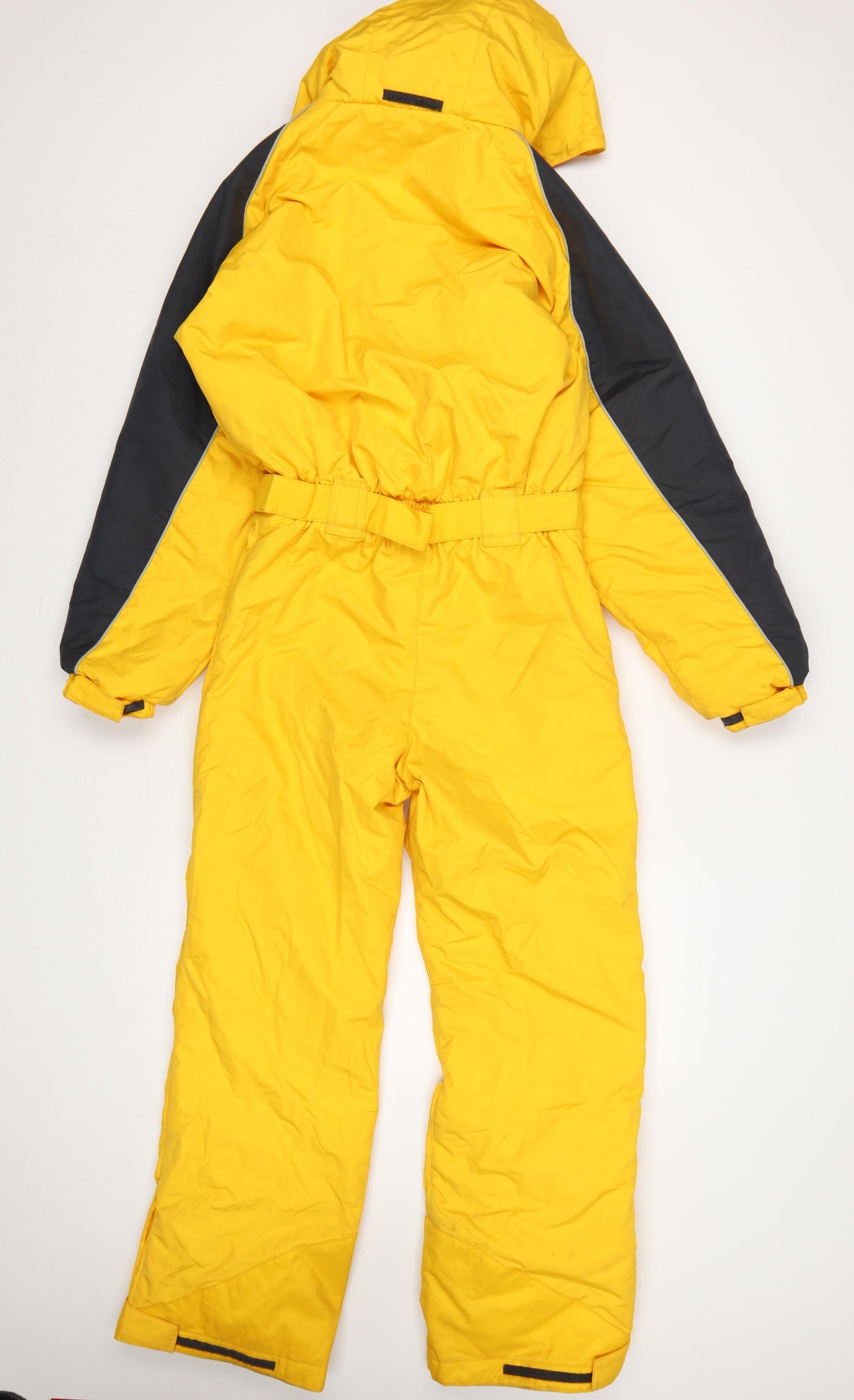 Quechua Boys Yellow 12 Years Ski Snowsuit Hooded Belted