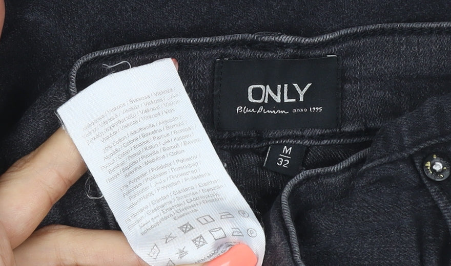 ONLY Women’s Black M/32 Skinny Stretch Jeans 5-Pocket