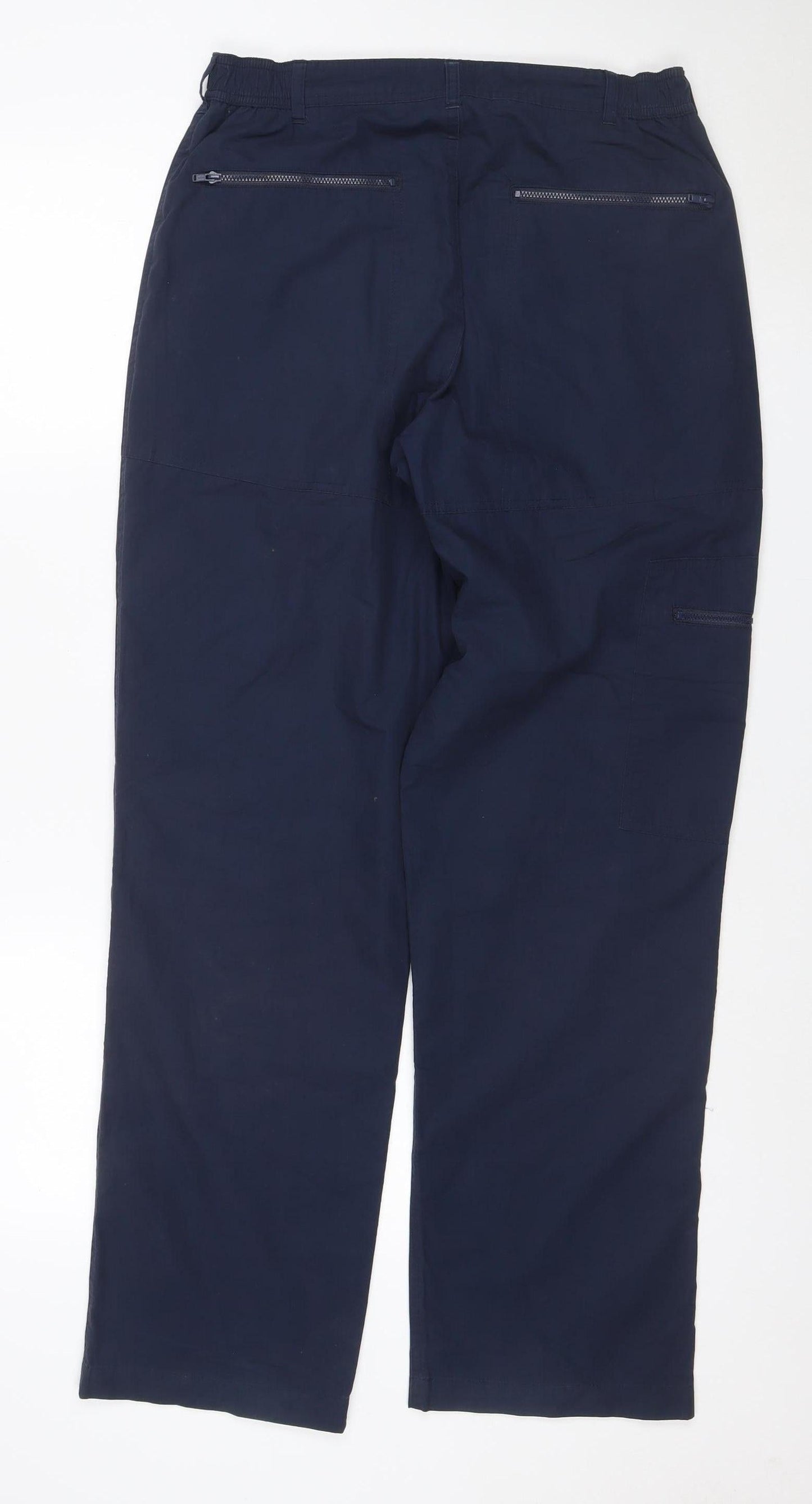 Peter Storm Mens Blue 32R Cargo Trousers Straight Leg Zip Pockets