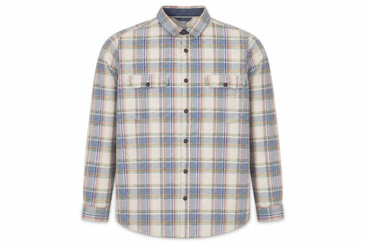 Next Men’s XL Multicoloured Plaid Cotton Long Sleeve Button-Up Shirt