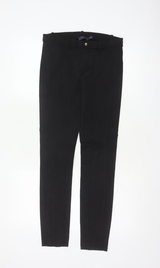 Polo Ralph Lauren Women Black Size 4 Tapered Slim Dress Trousers