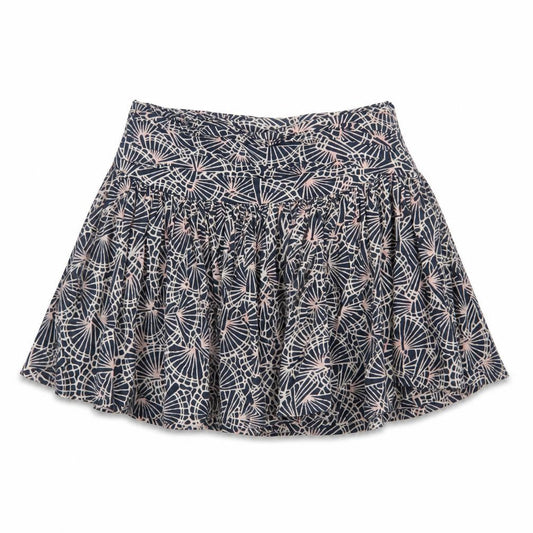 French Connection Women Blue Floral Cotton Skater Mini Skirt UK 10