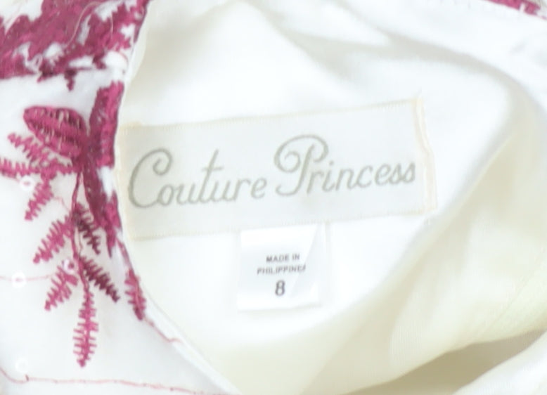 Couture Princess Teens Multicoloured Size 8 Ball Gown Floral Dress