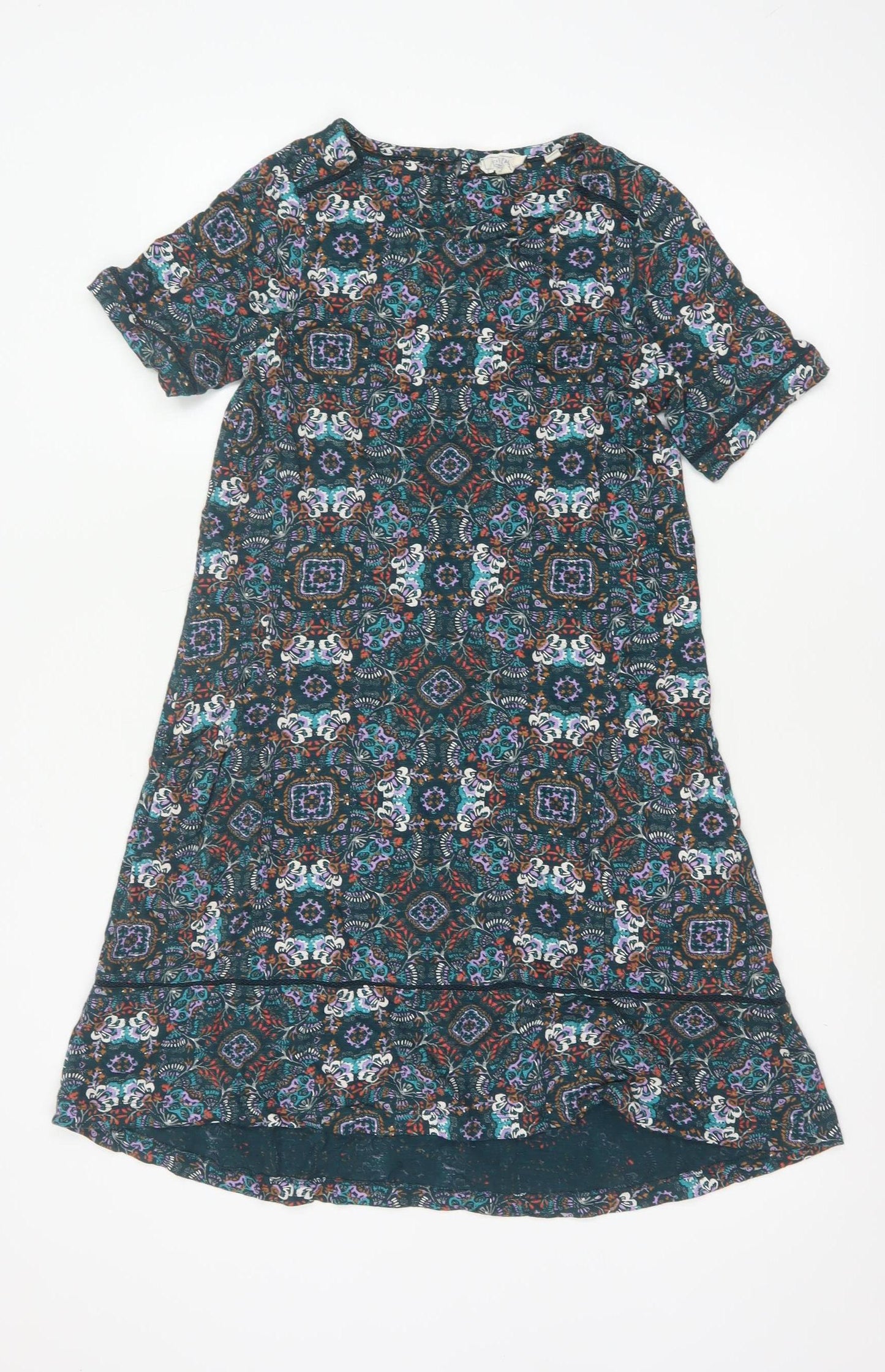 Fat Face Women Multicoloured UK 6 Knee Length Floral A-Line Dress