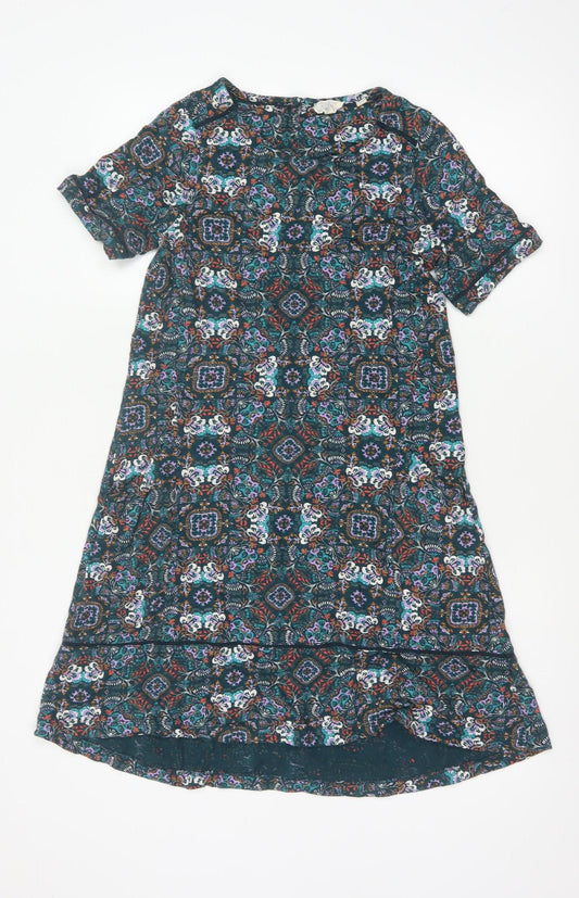 Fat Face Women Multicoloured UK 6 Knee Length Floral A-Line Dress