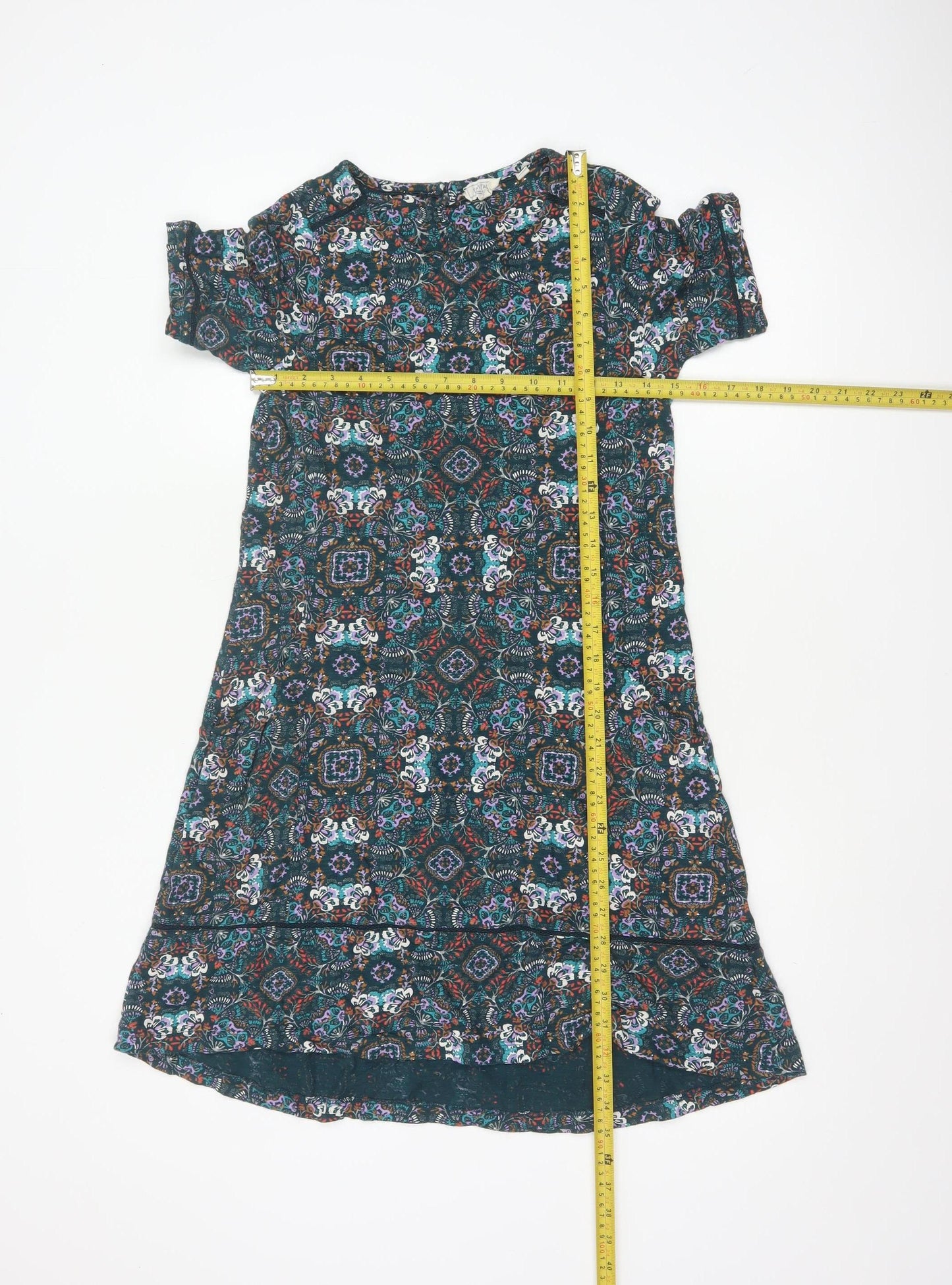 Fat Face Women Multicoloured UK 6 Knee Length Floral A-Line Dress